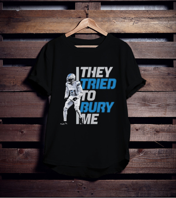 Amik Robertson They Tried To Bury Me Football Player Resilience T-Shirt