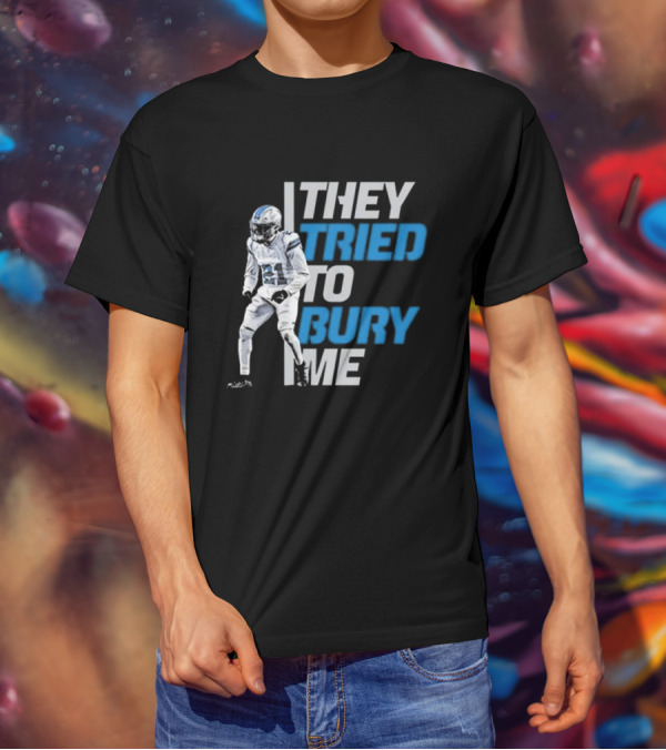 Amik Robertson They Tried To Bury Me Football Player Resilience T-Shirt