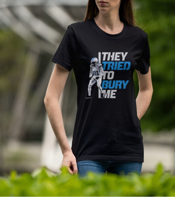 Amik Robertson They Tried To Bury Me Football Player Resilience T-Shirt