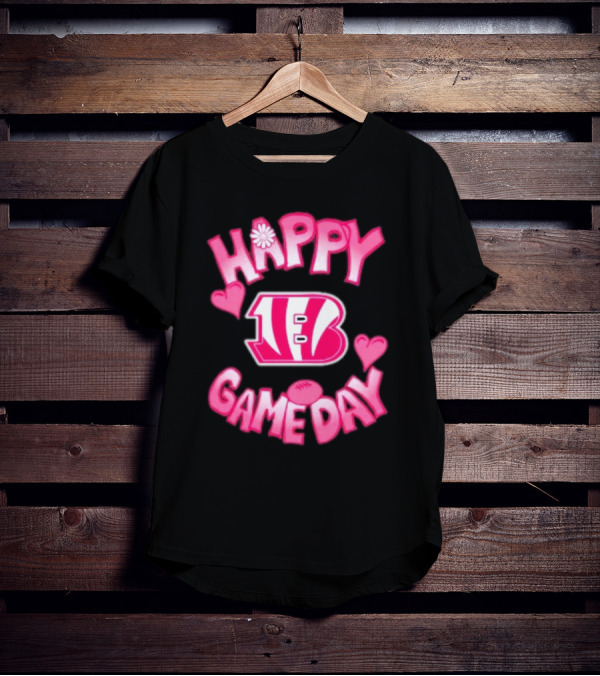Cincinnati Bengals Happy Gameday Valentine’s Day 2025 T-Shirt