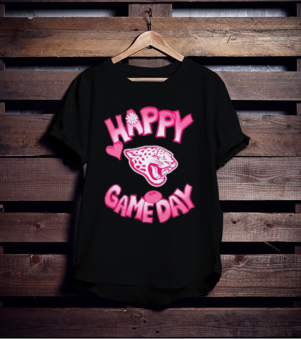Valentine’s Day Happy Gameday 2025 Jacksonville Jaguars T-Shirt