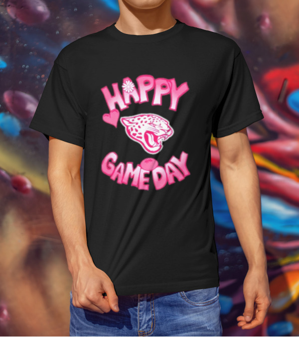 Valentine’s Day Happy Gameday 2025 Jacksonville Jaguars T-Shirt