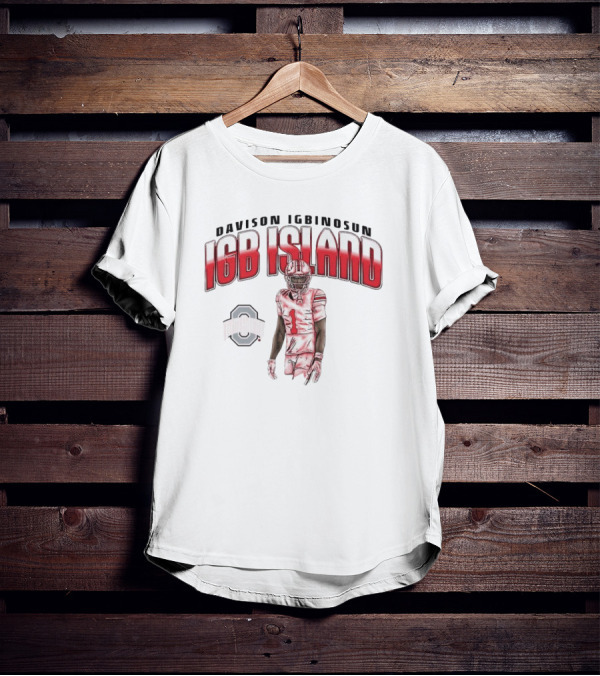 Davison Igbinosun IGB Island Ohio State Buckeyes Football T-Shirt