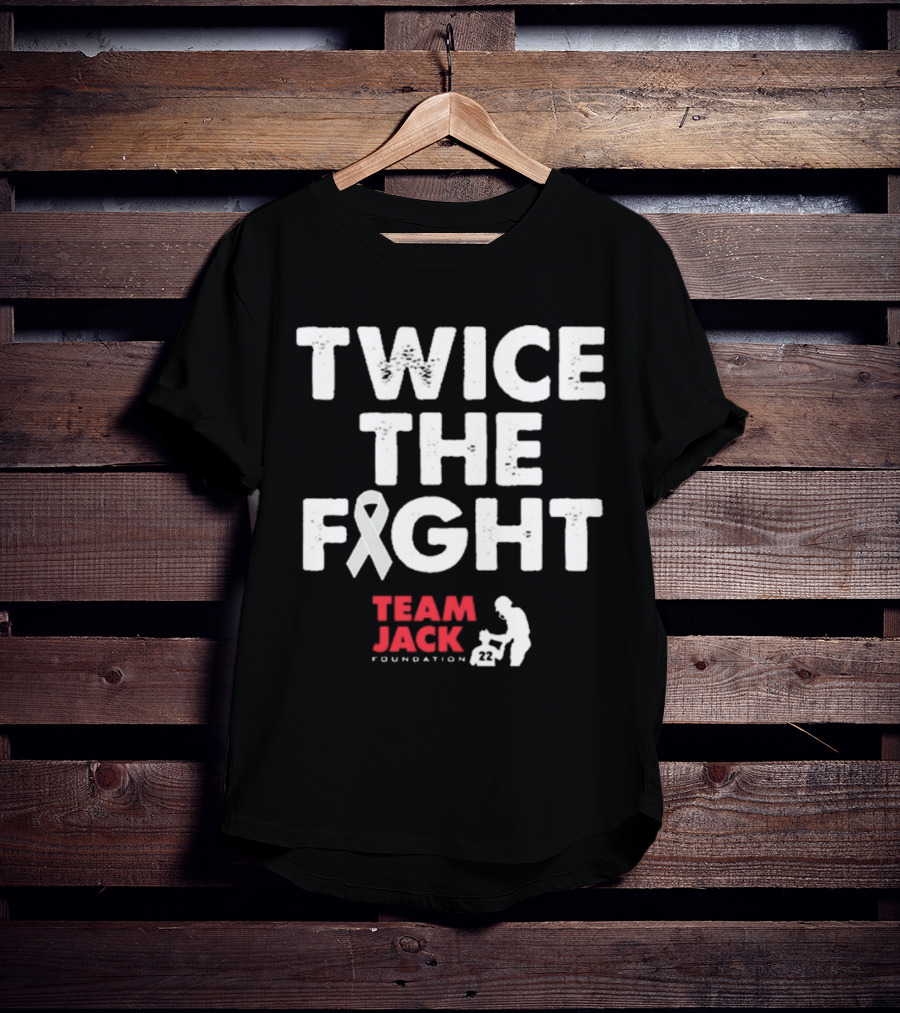 Twice The Fight Team Jack Foundation 22 Ribbon T-Shirt