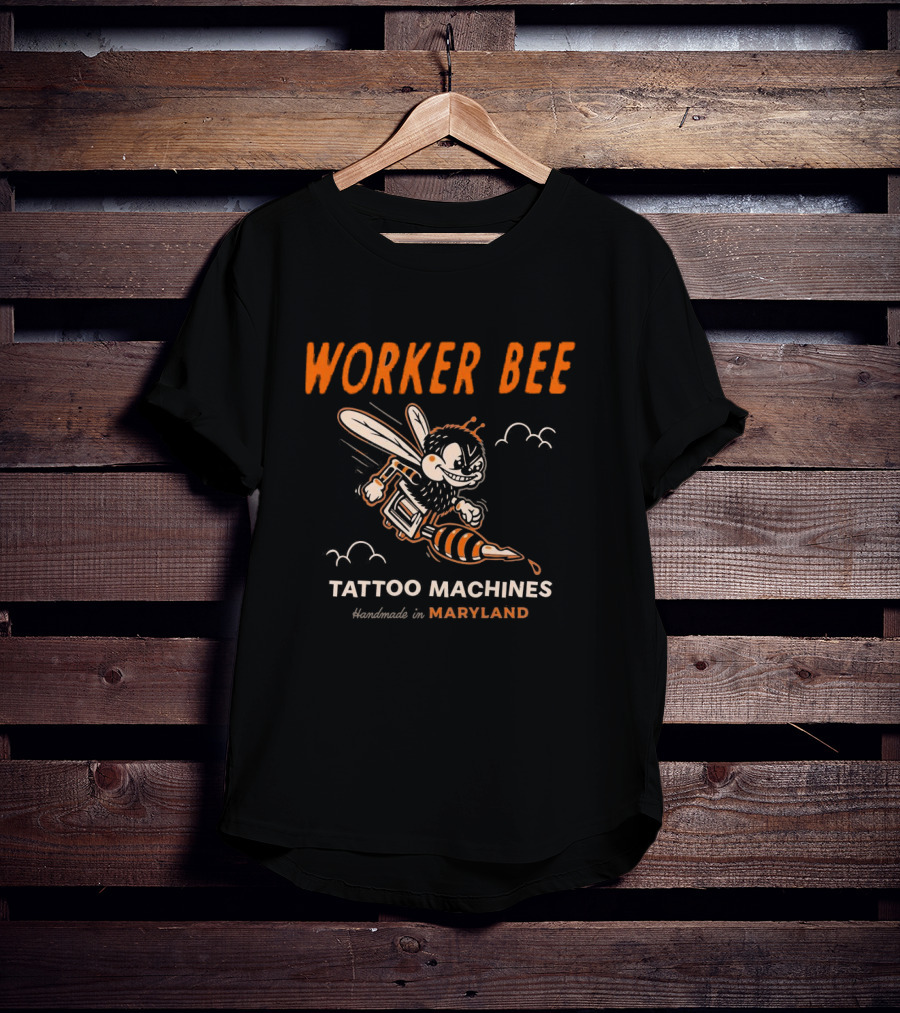 Worker Bee Tattoo Machines Handmade In Maryland T-Shirt