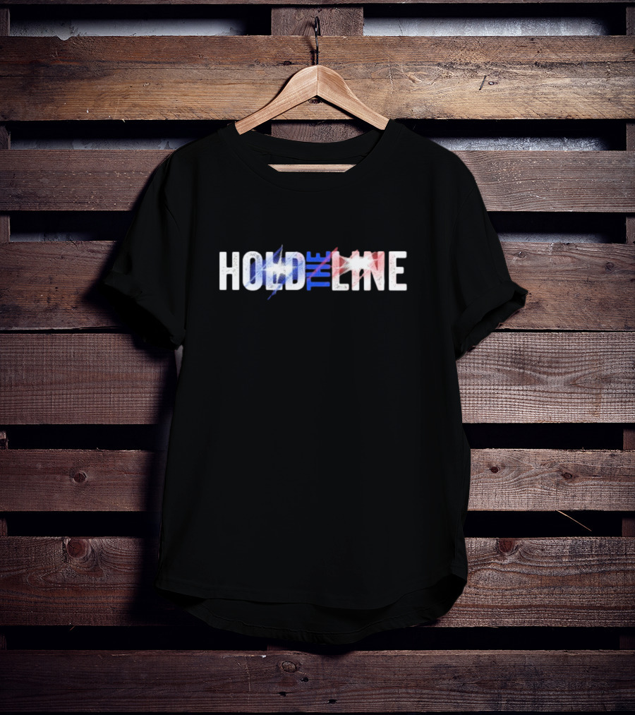 Hold The Line 2.0 American Flag Colors T-Shirt