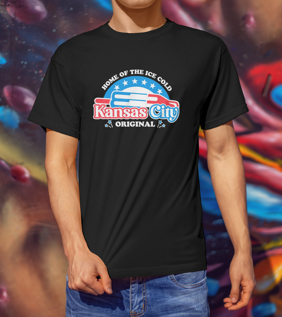 Home Of The Ice Cold Kansas City Original Popsicle Stars T-Shirt
