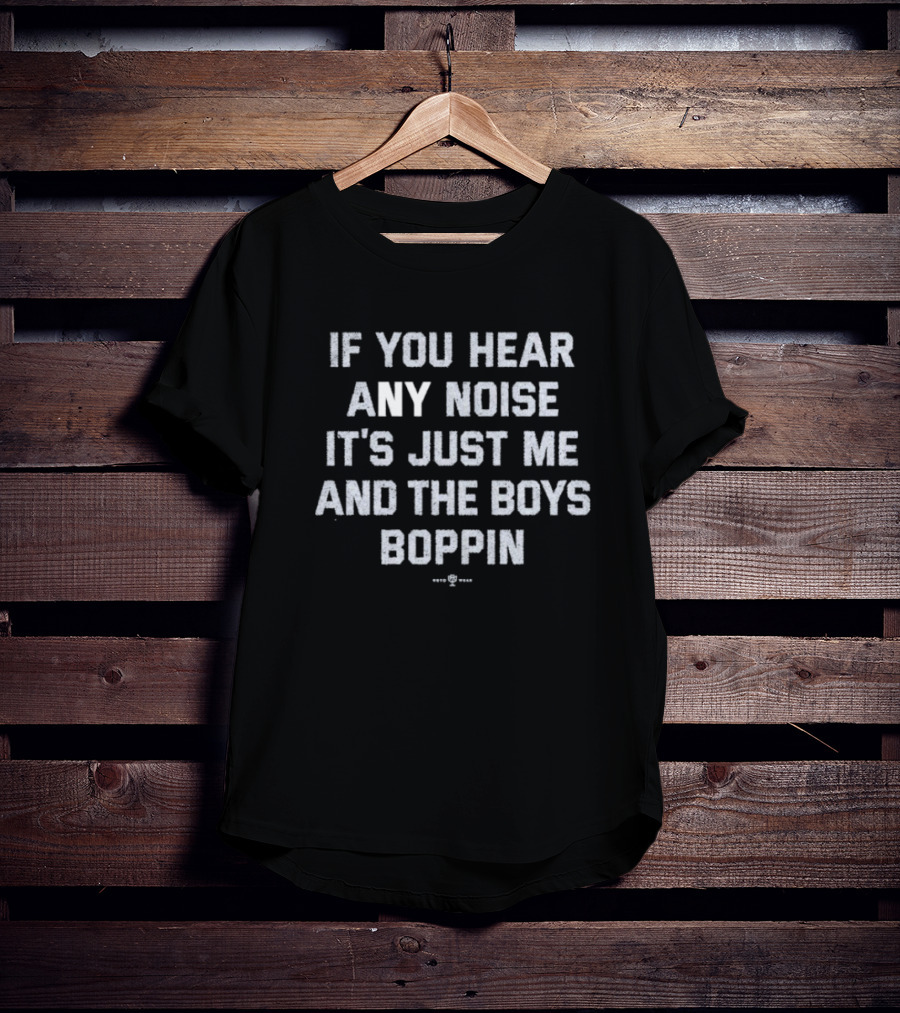 If You Hear Any Noise It's Just Me And The Boys Boppin T-Shirt