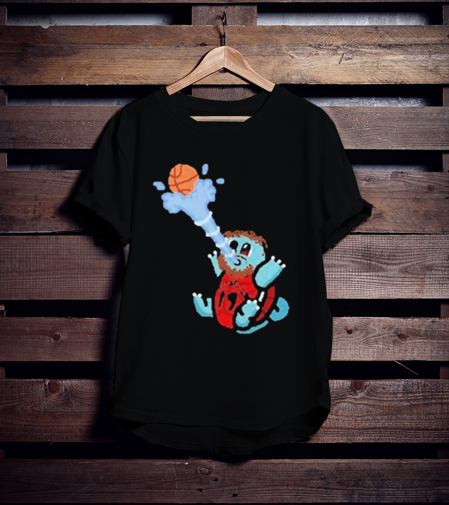 Jakob Poeltl Squirtle Toronto Raptors Basketball Fusion T-Shirt