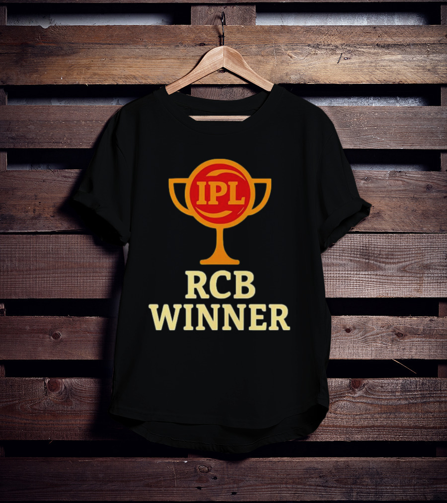 IPL RCB Winner Trophy Celebration T-Shirt