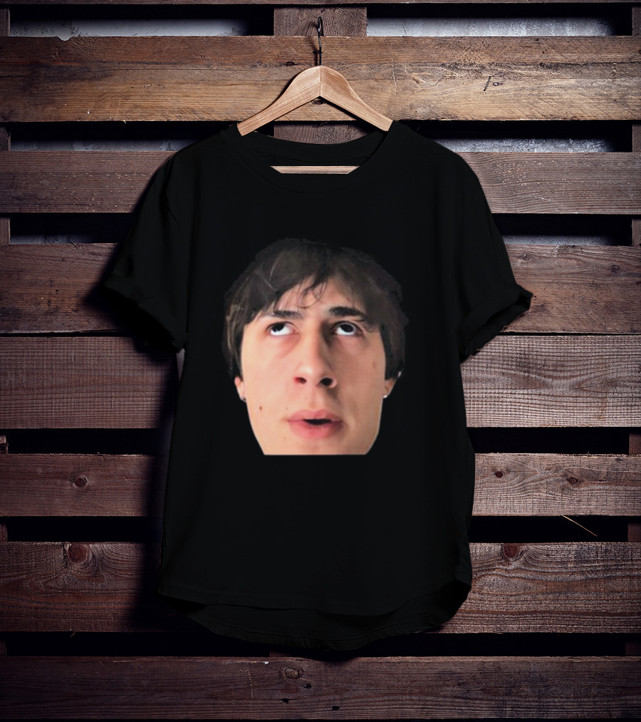 ``` James Clark Looking Up Expression Face ``` T-Shirt