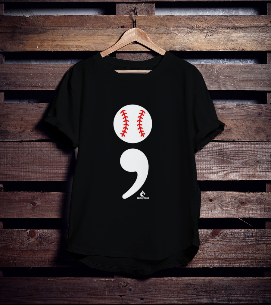 Jarren Duran The Game Isn’t Over Baseball Semicolon Symbol T-Shirt
