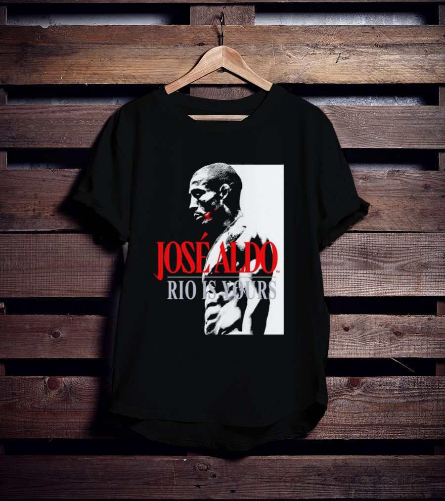 José Aldo Rio Is Yours Retro Black And White Profile T-Shirt