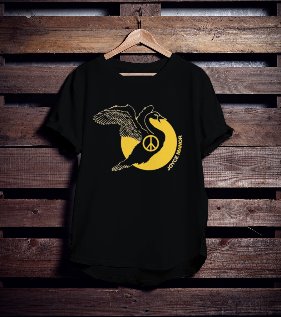 Joyce Manor Peace Swan With Peace Symbol Circle T-Shirt