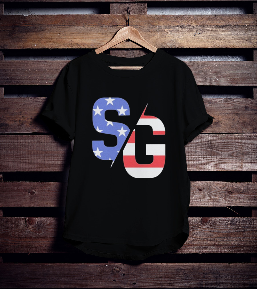 Justin Swanstrom Racing SG Stars Stripes Merica Flag T-Shirt