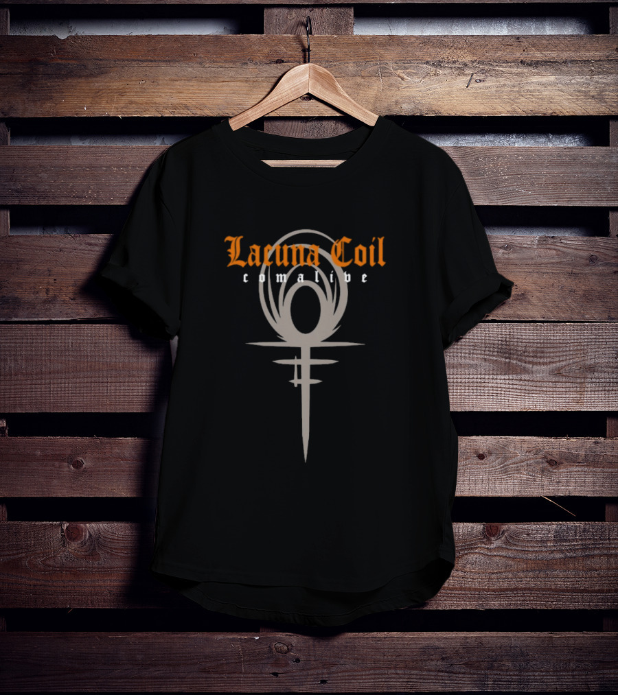 Lacuna Coil Comalive Milan Symbol Iconic Style T-Shirt