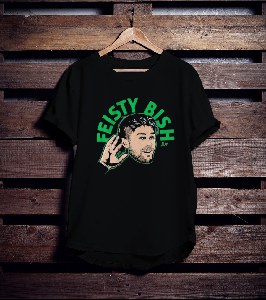 Feisty Bish Hand Gesture Illustration With Lian Bischel Artwork T-Shirt