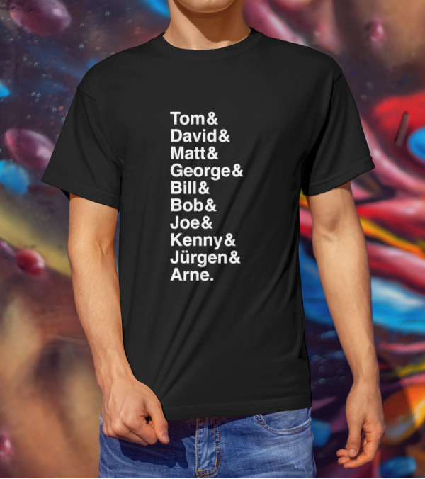 Liverpool FC 10 Coach Names Tom David Matt George Bill Bob Joe Kenny Jürgen Arne League Winning Managers T-Shirt