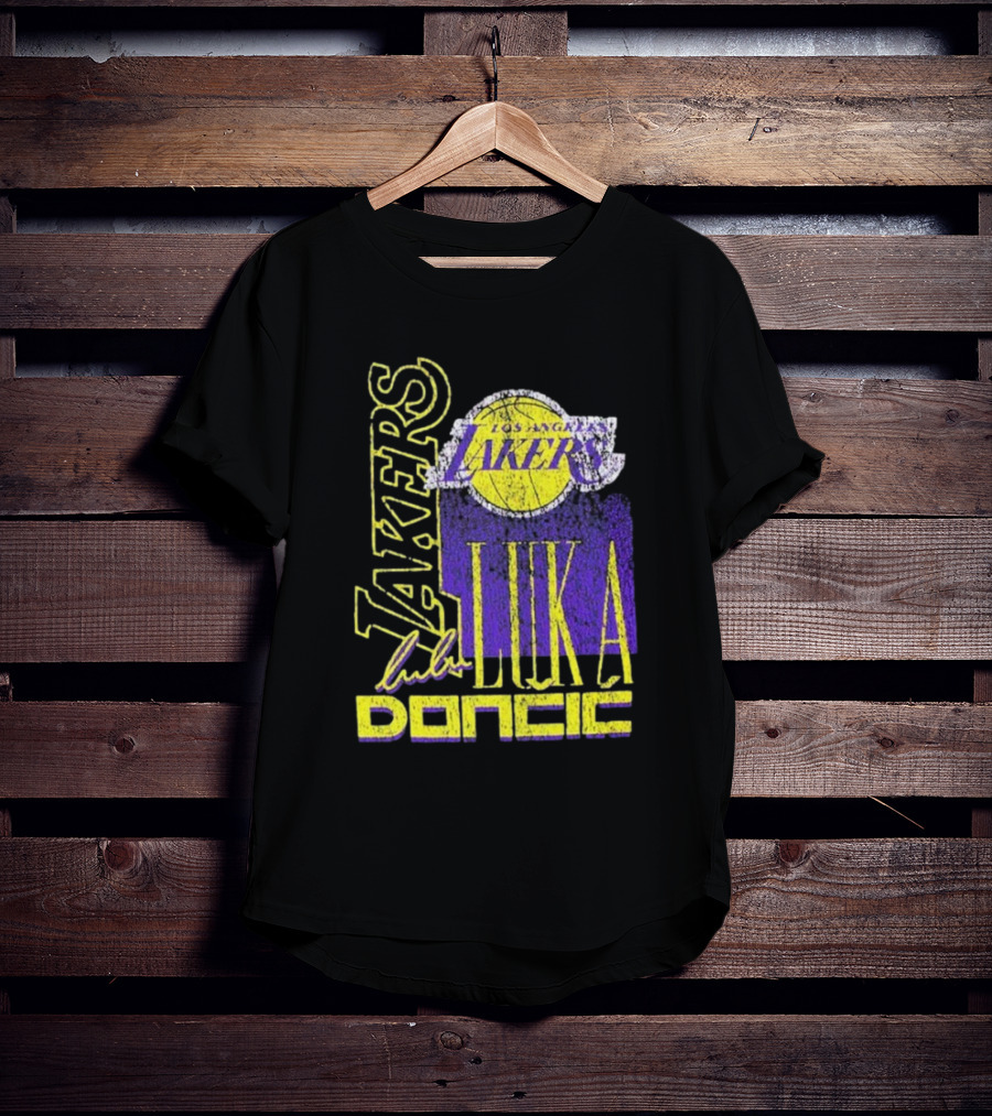 Los Angeles Lakers Luka Doncic NBA Player New Era T-Shirt