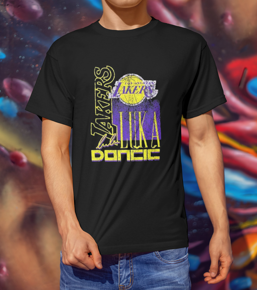 Los Angeles Lakers Luka Doncic NBA Player New Era T-Shirt