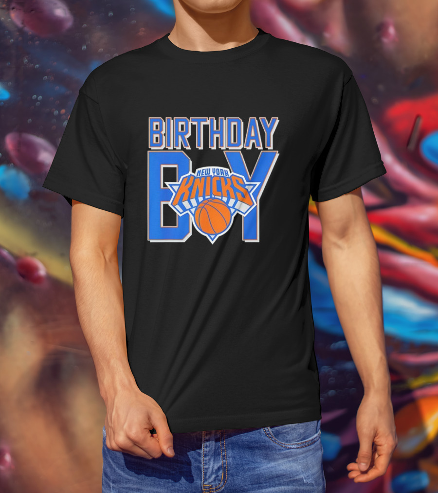 New York Knicks NBA Birthday Boy Basketball Fan Apparel T-Shirt