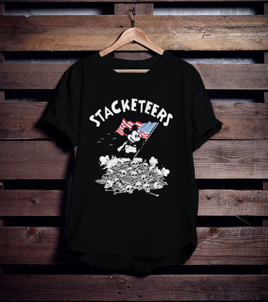Stacketeers Mickey Mouse American Flag T-Shirt