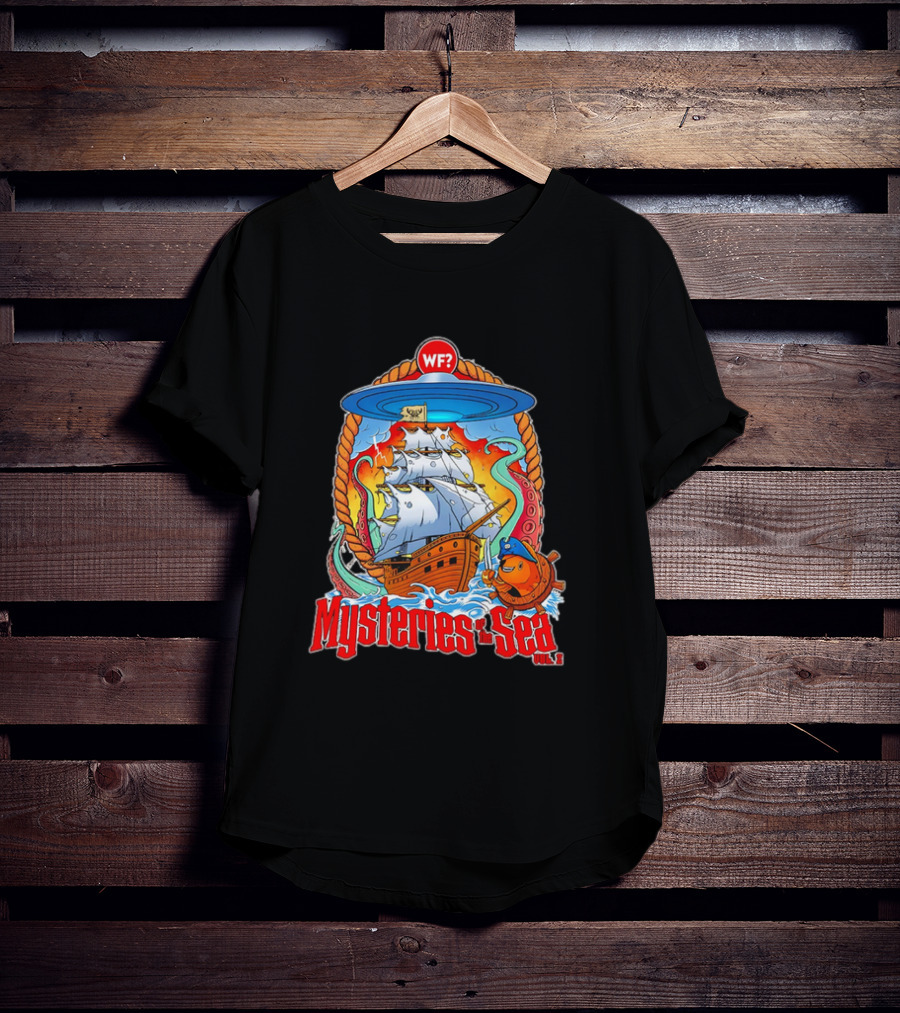 Mysteries Of The Sea Vol. 2 UFO Pirate Ship Cartoon WF? T-Shirt