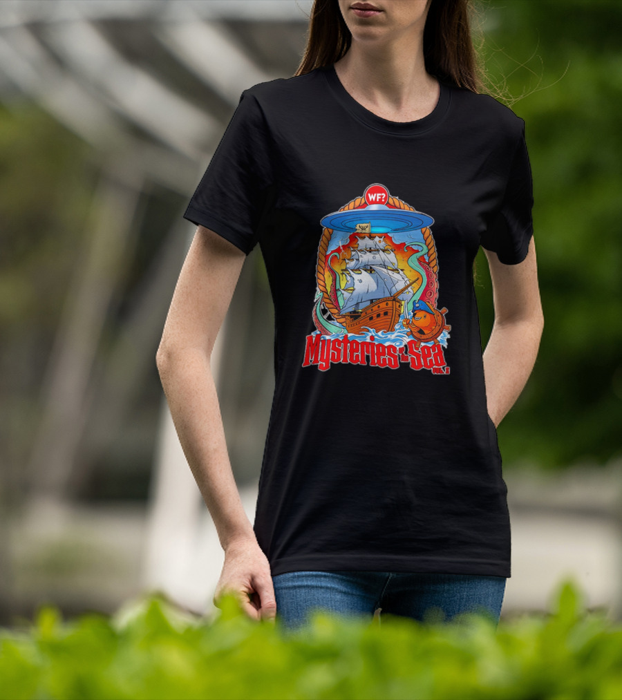Mysteries Of The Sea Vol. 2 UFO Pirate Ship Cartoon WF? T-Shirt