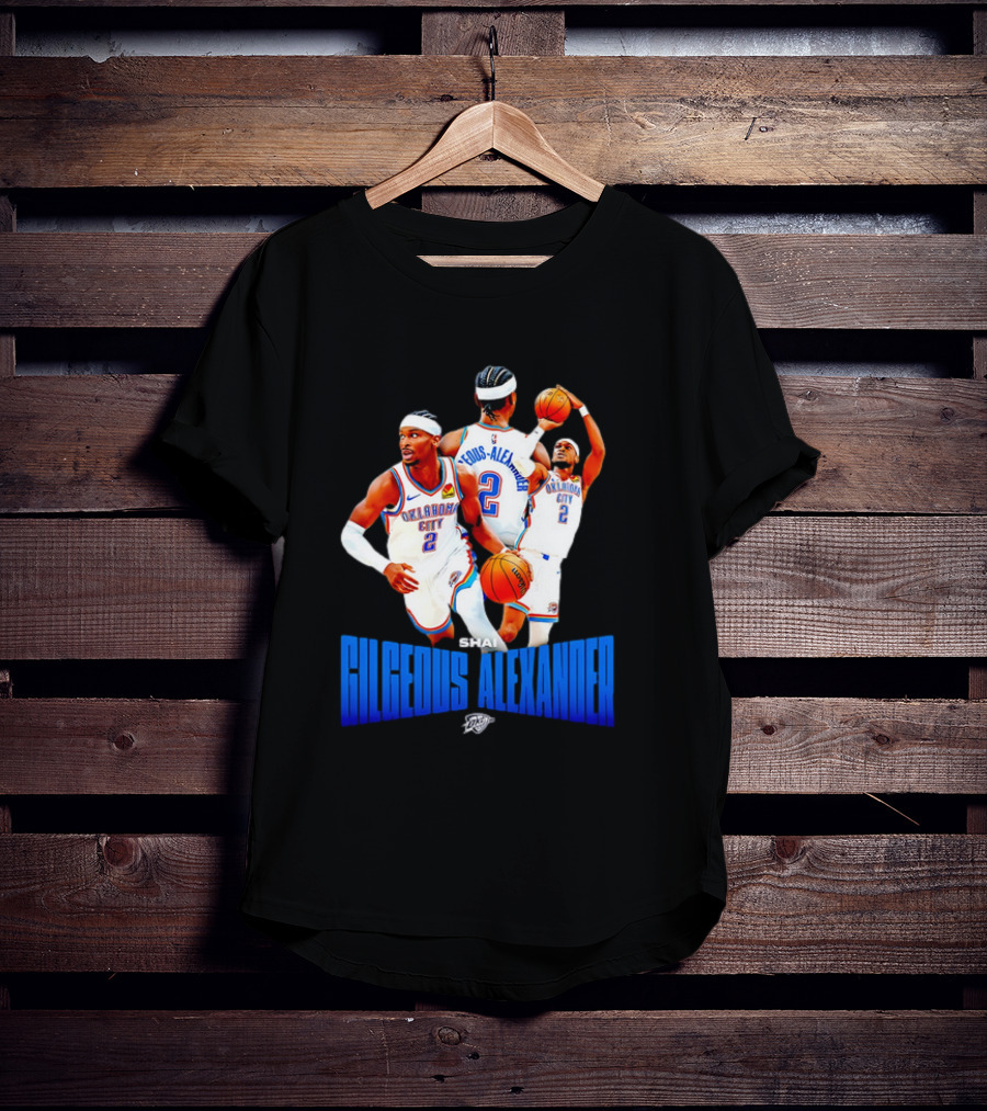 Oklahoma City Thunder Shai Gilgeous-Alexander 2 Basketball Jersey T-Shirt