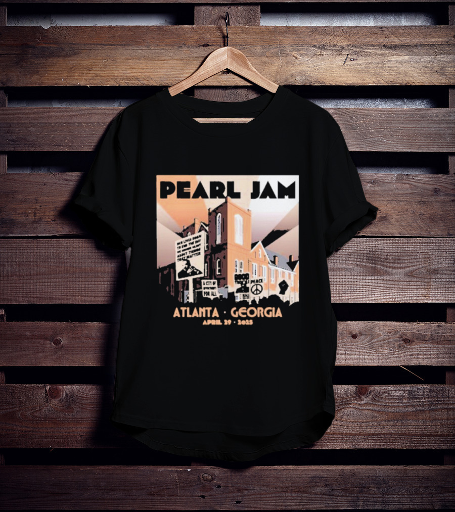Pearl Jam Atlanta Georgia April 29 2025 Event Dark Matter US Tour T-Shirt