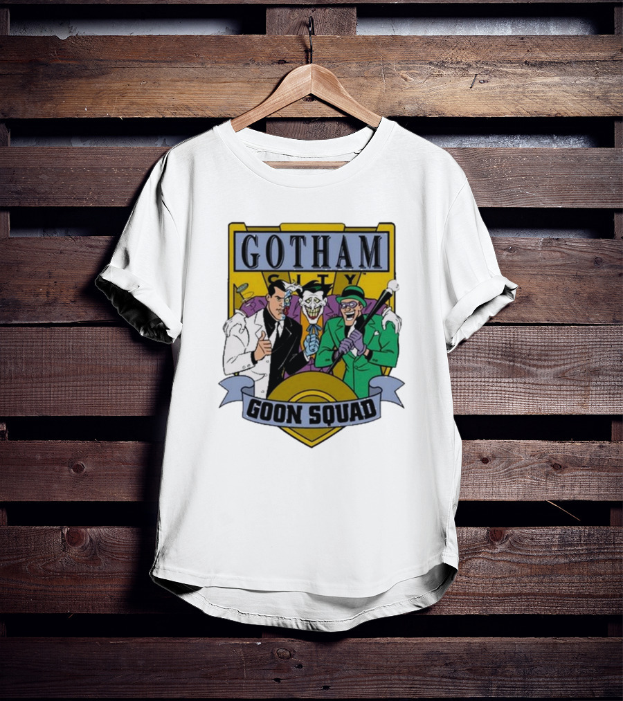 Gotham City Goon Squad Joker Riddler Trios T-Shirt