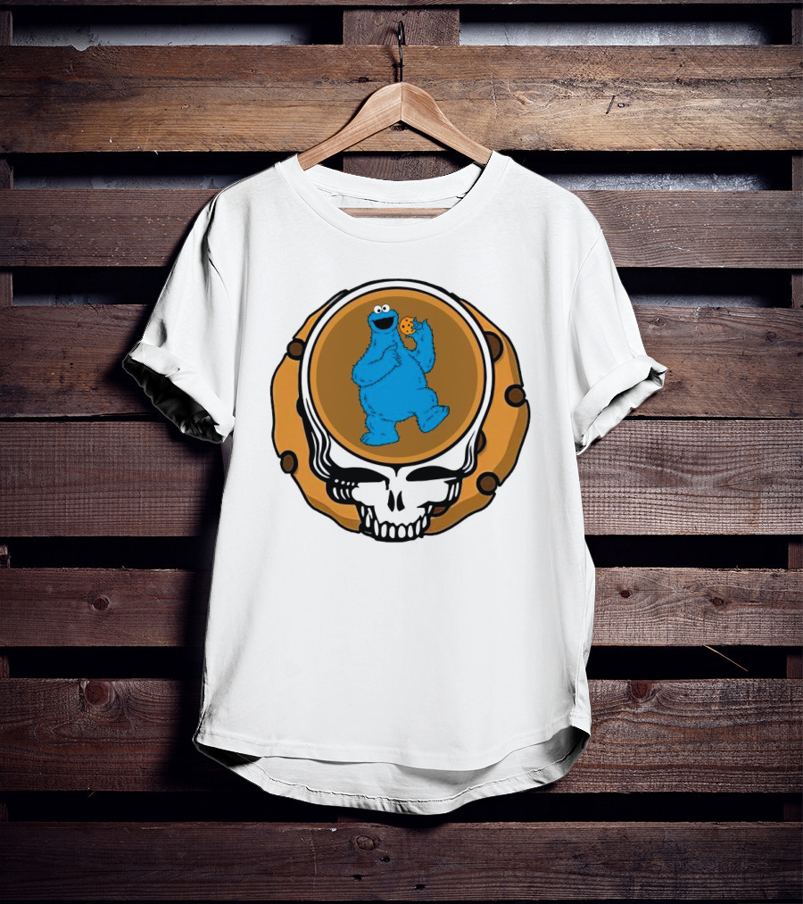 Grateful Dead Cookie Monster Steal Your Face Parody T-Shirt