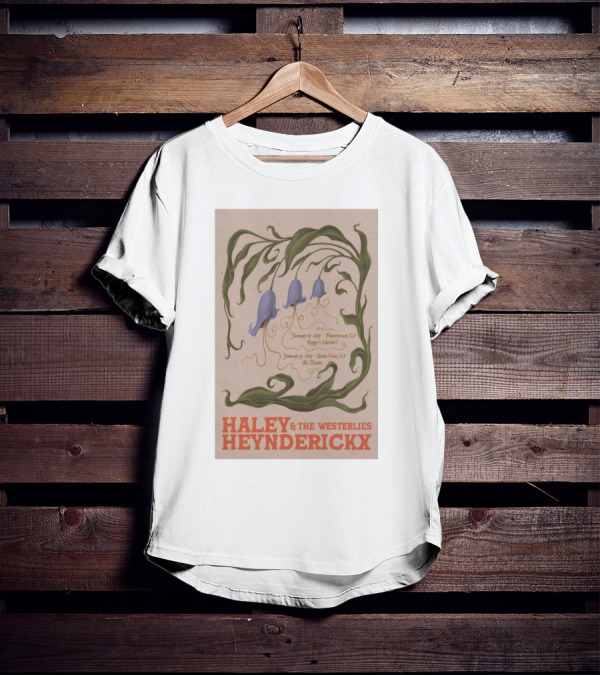 Haley Heynderickx & The Westerlies January 25 2025 Pioneertown CA Pappy + Harriet's January 31 2025 Santa Cruz CA Rio Theatre Tour T-Shirt