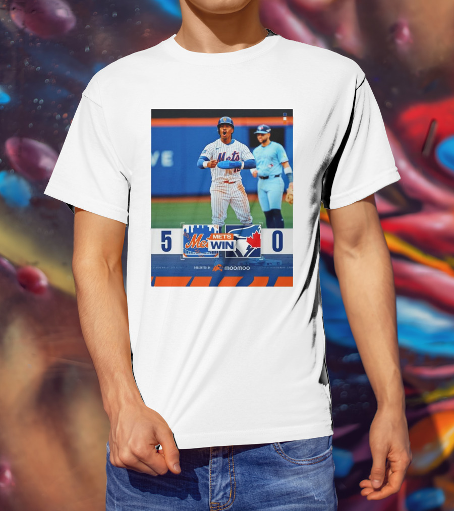 New York Mets Win 5-0 Toronto Blue Jays April 4 2025 T-Shirt