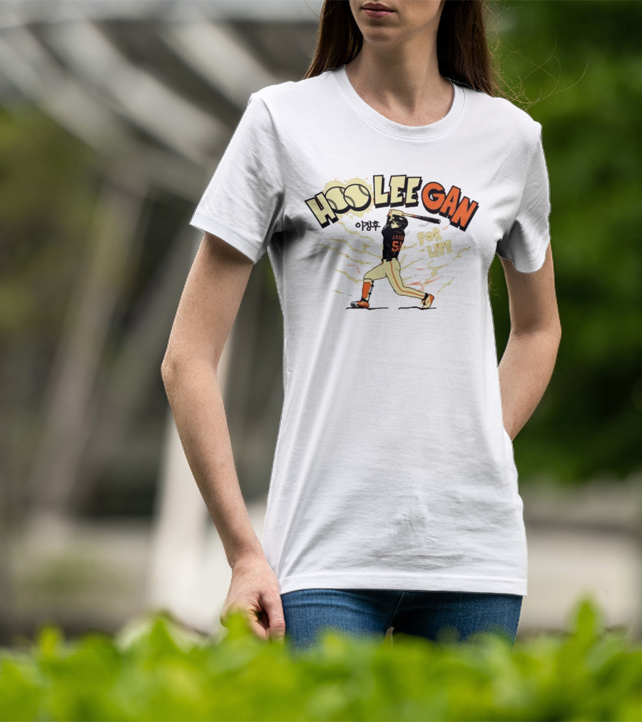 Hoo Lee Gan J. Lee 51 For Life Baseball Swing T-Shirt