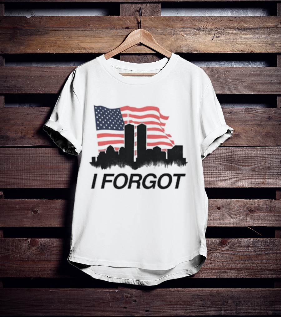 Flag I Forgot Red White Blue Building Shadows T-Shirt