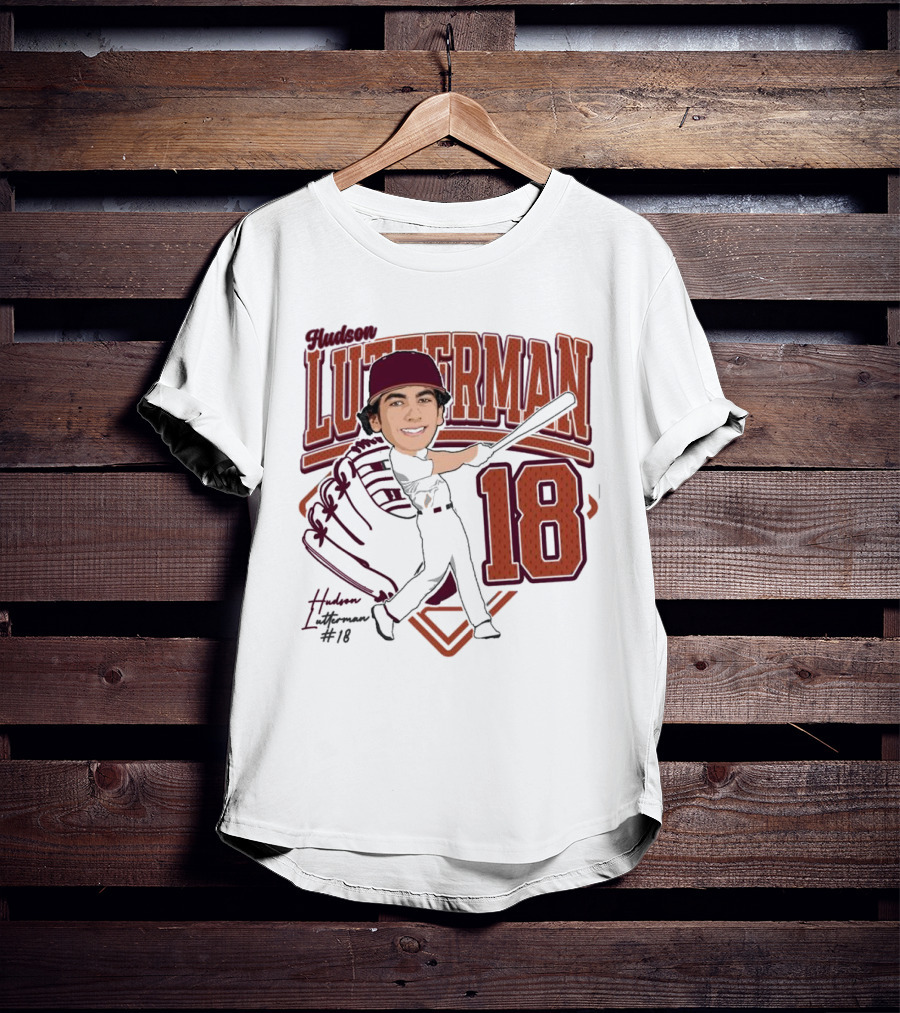 Hudson Lutterman 18 Baseball Player 2025 T-Shirt