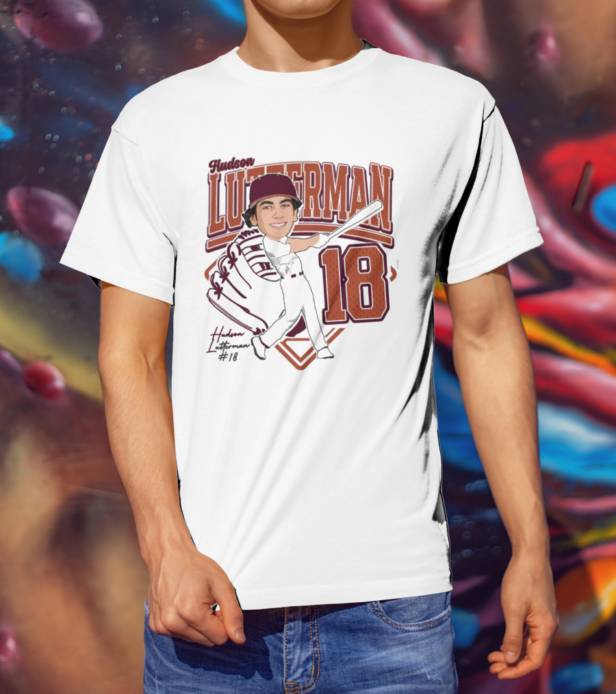 Hudson Lutterman 18 Baseball Player 2025 T-Shirt