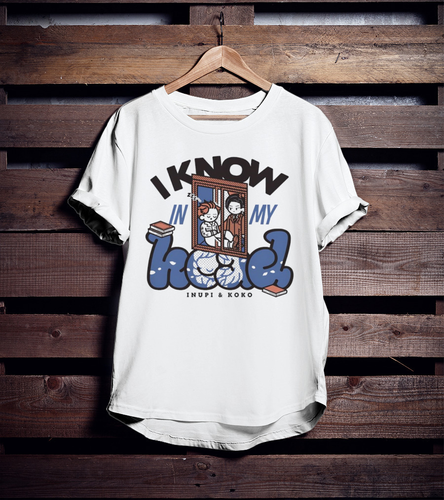 I Know In My Head Inupi And Koko Retro Comic Style T-Shirt