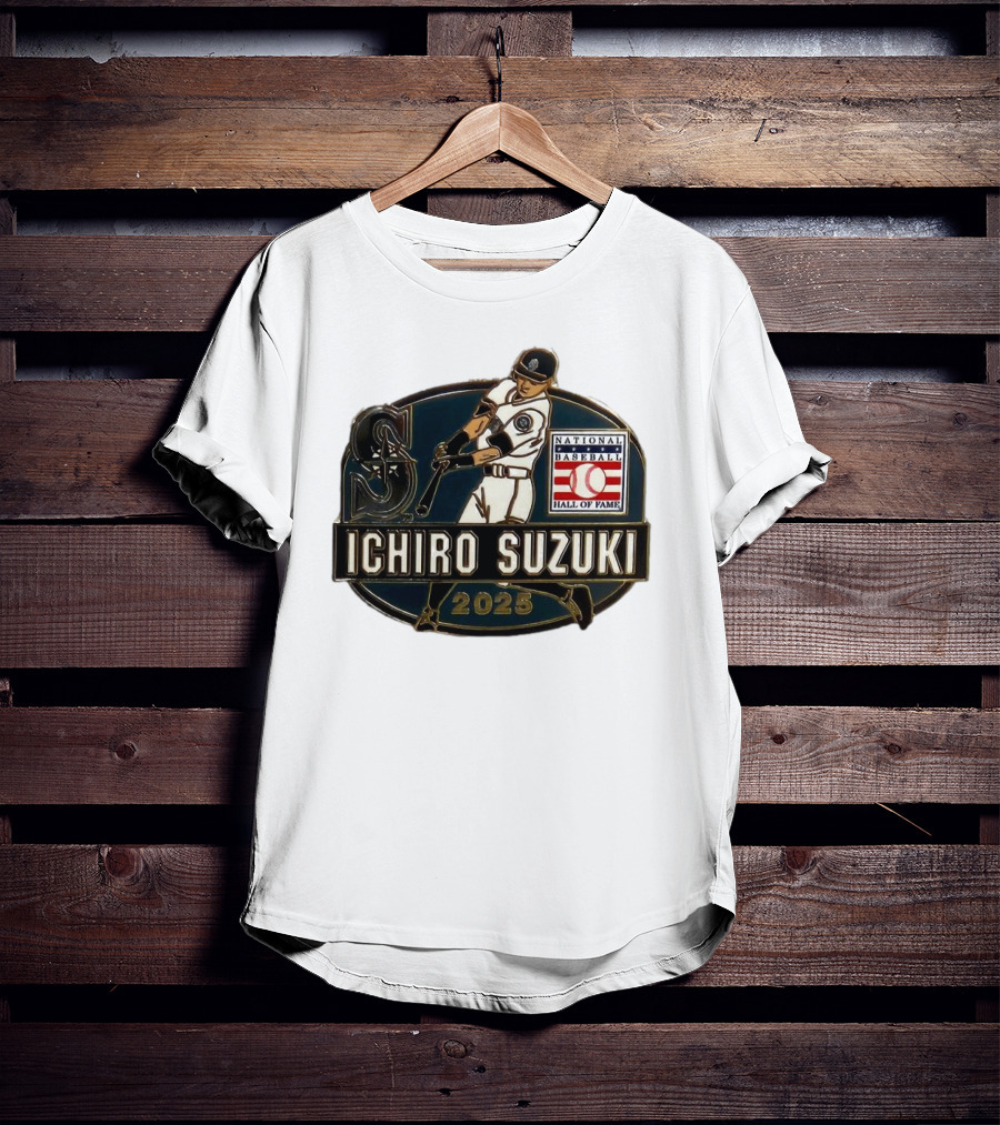 Ichiro Suzuki Seattle Mariners National Baseball Hall Of Fame 2025 T-Shirt