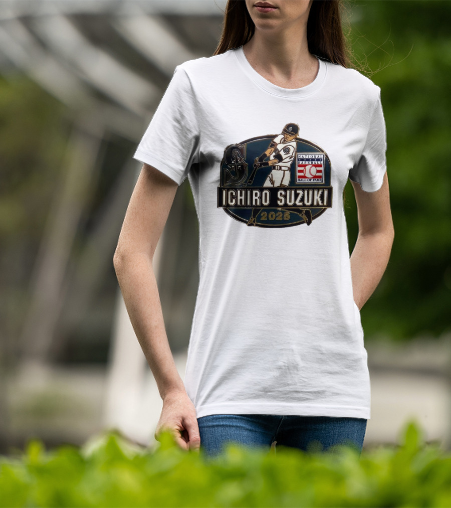 Ichiro Suzuki Seattle Mariners National Baseball Hall Of Fame 2025 T-Shirt