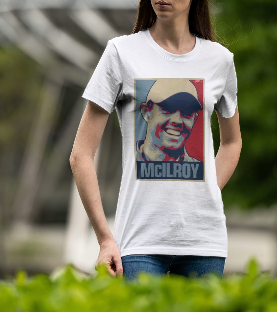 Ireland Rory McIlroy Masters Tournament Vintage Iconic Golf Portrait T-Shirt