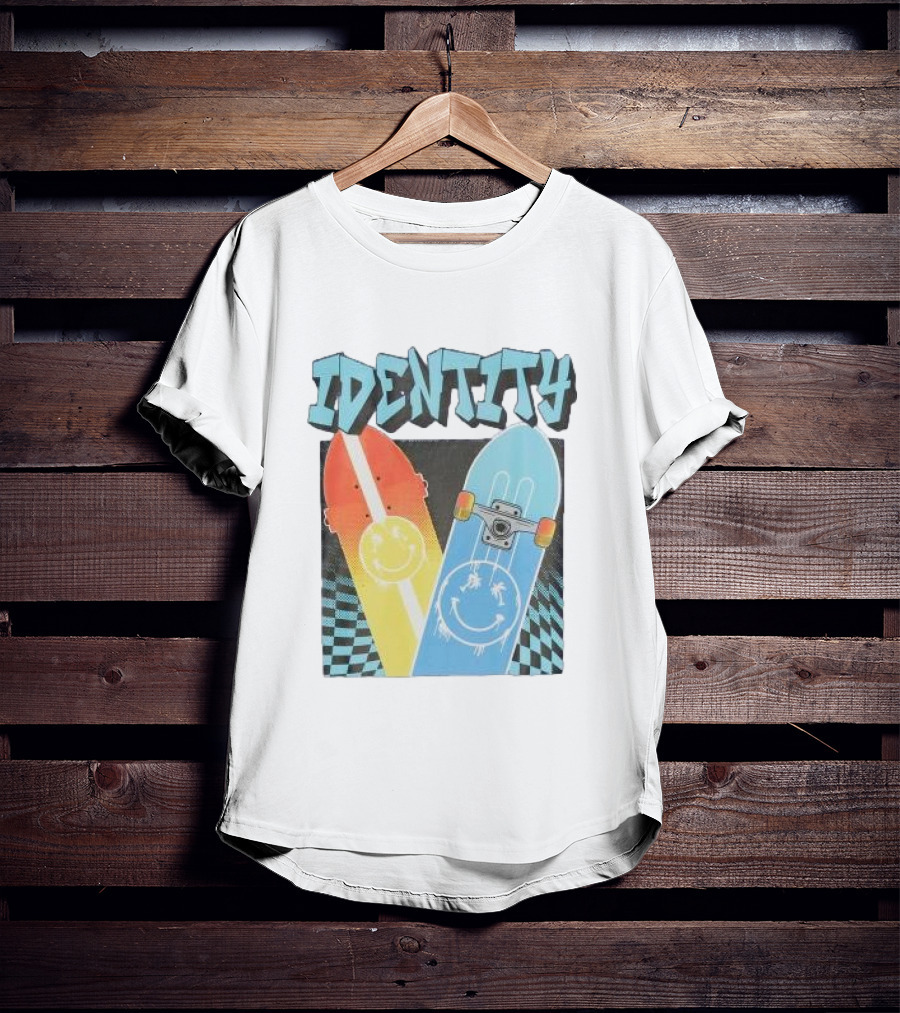 Identity Boys Purple Relaxed Skateboard Smiley T-Shirt