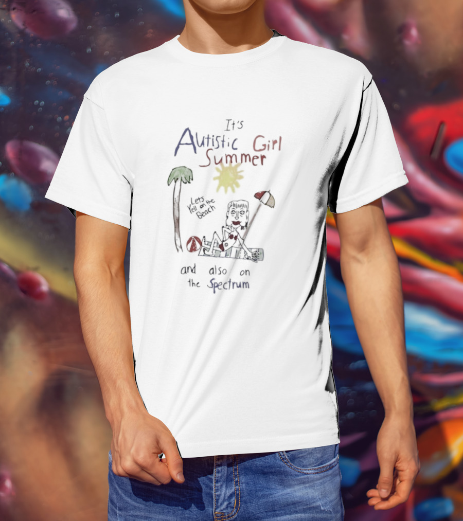 Its Autistic Girl Summer Beach Vibes With On The Spectrum Fun T-Shirt