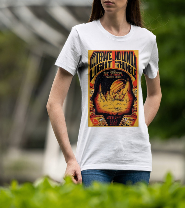 Illiterate Light Mo Lowda The Humble Live At The National Richmond Virginia June 14 2025 T-Shirt