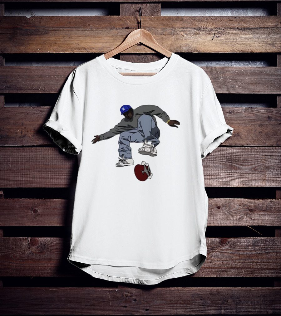 Kareem Campbell World Skateboards 90s Iconic Skateboarding Trick T-Shirt