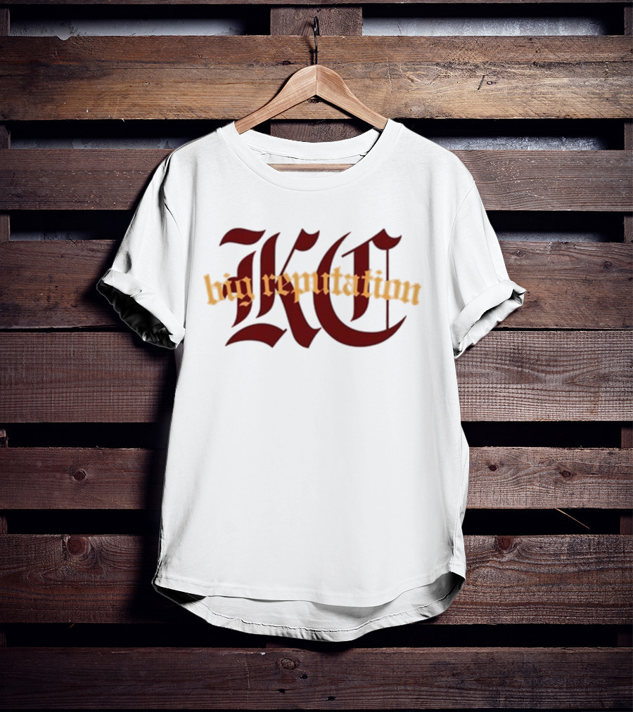 Kc Big Reputation Bold Gothic Style T-Shirt