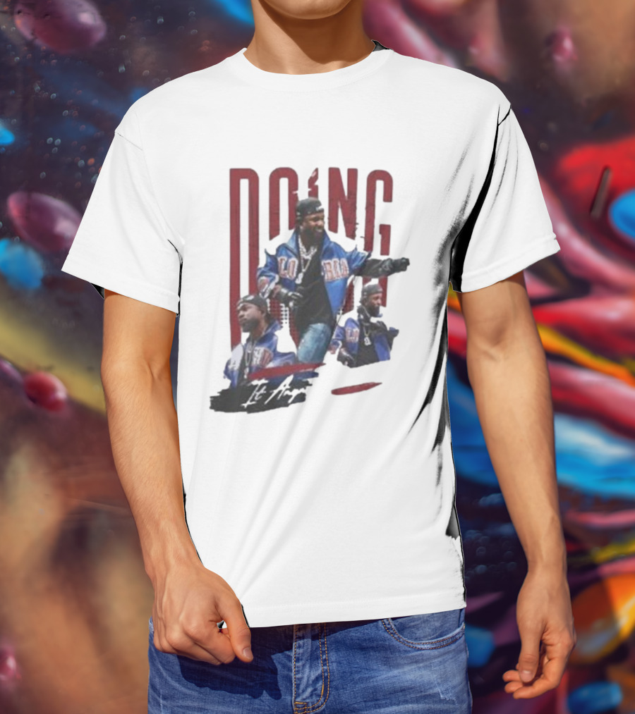 Kendrick Lamar Doing It Anyway Hey Drake Blue Jacket T-Shirt