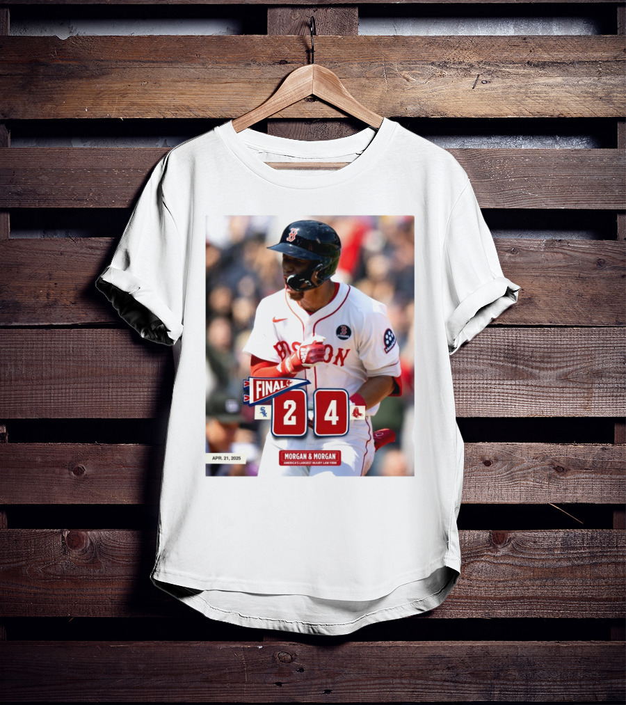 Boston Red Sox Victory Over Chicago White Sox 4-2 Marathon Monday Apr 21 2025 T-Shirt