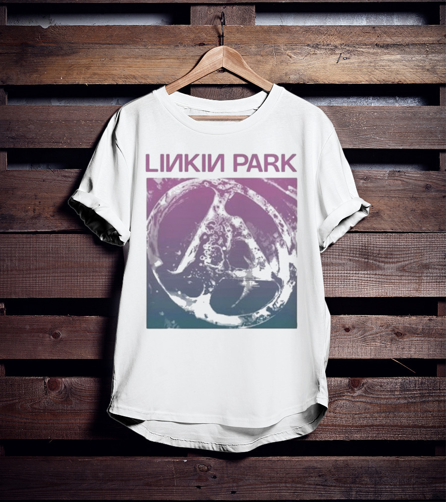 Linkin Park Gradient Circle Symbol Fz Deluxe Drop Shoulder T-Shirt
